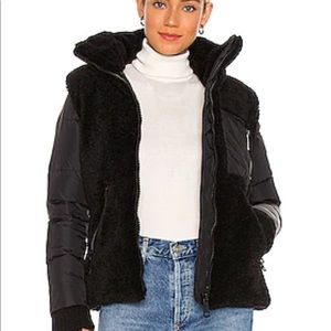 Wylie Down Filled Fur Jacket in Black & Black
SAM